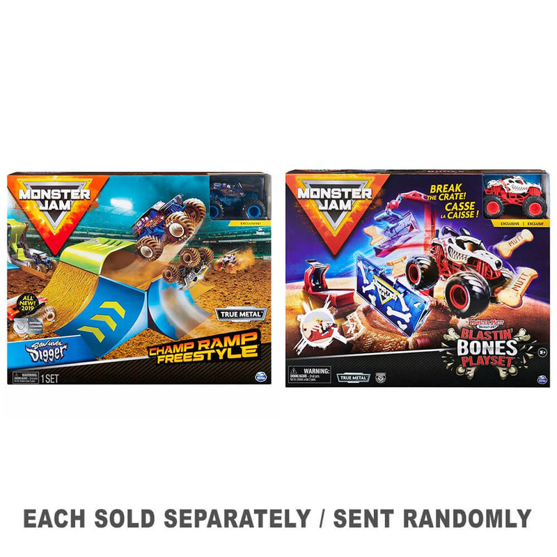 Monster Jam 1:64 Stunt Playset (1pc tilfældig stil)