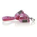 Doog Toto Dog Lead (Pink & Grey)