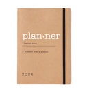 Letts 2024 Eco Writers Word Week Week zum Anzeigen von Tagebuch (Kraft)