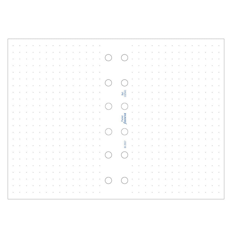 Filofax Dotted Pocket Refill 60pk (White)