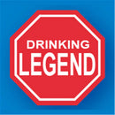 Drinking Legend PVC Sign Keyring