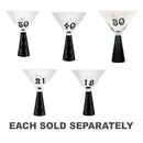 Birthday Stump Martini Glass (Black)