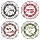 Gourmet Dessert Plate Set 4pc