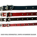 Leather Studed Collar 75cm