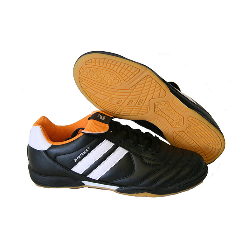Patrick Indoor Football Shoe (Black/White/Orange)