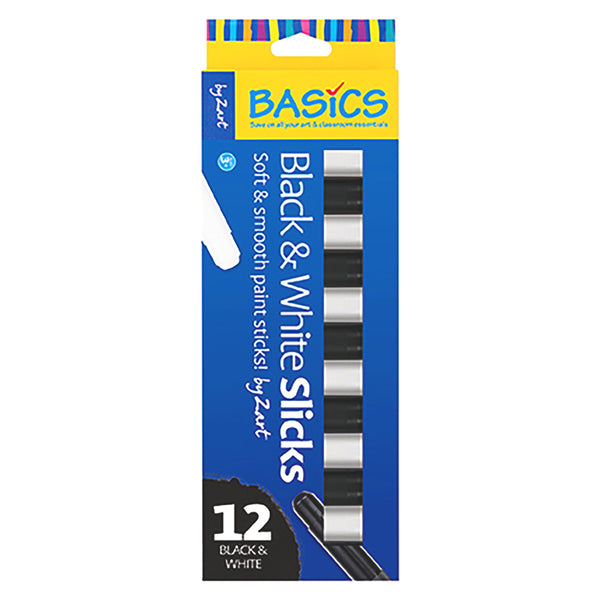 Zart Black and White Slicks 12pk