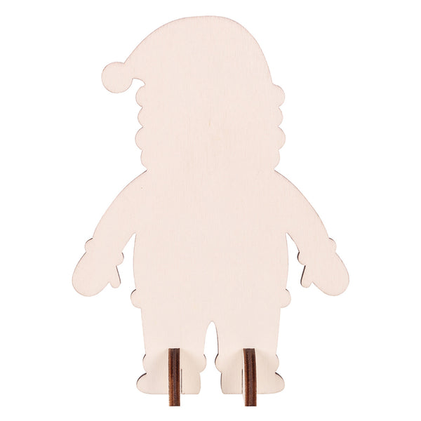 Wooden Standing Santa 10pcs