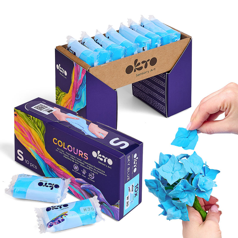 Sensory Art Air Clay Colours S 10pcs