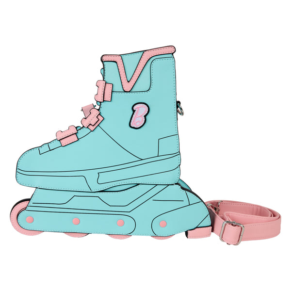 Barbie Figural Skate Crossbody Bag with Moving Wheels