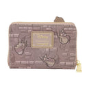 Sleeping Beauty Spinning Wheel Zip Around Wallet