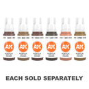 AK Interactive 3Gen Brown Acrylic Paint 17mL