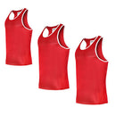 Morgan Boxing Singlet (Red/White)