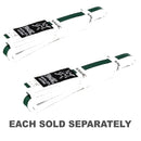 Yamasaki White Martial Arts Belts with Green Stripe