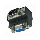 VGA -stik til stikkontakt 90 graders adapter