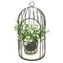 Birdcage med blomsterindretning