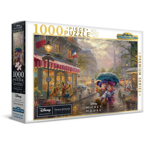 Kinkade PQ Disney Mickey and Minnie in Paris Puzzle 1000pcs