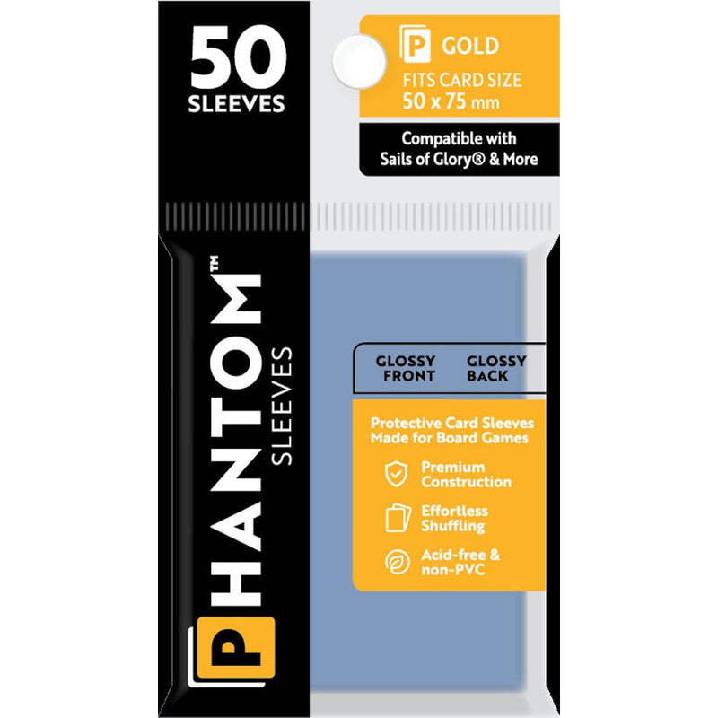 Gold Phantom Sleeves 50pcs (50x75mm)