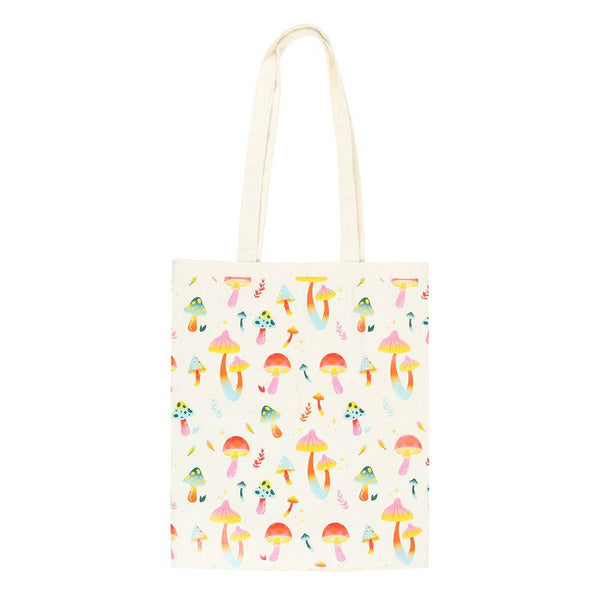 Funky Fungi Print Polycotton Tote Bag