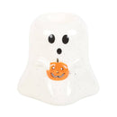 Ghost Shaped Ceramic Oil Burner with Pumpkin