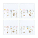 Blooming Lovely Set of 4 Floral Glass Coasters