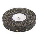 Astrology Wheel Resin Tealight Candle Holder