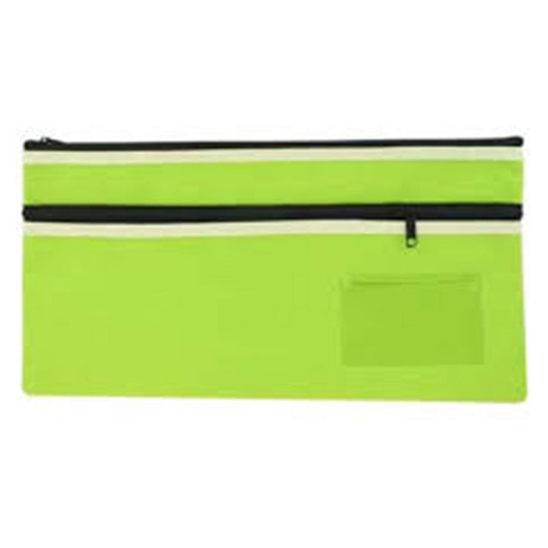 Osmer Jumbo Polyester 2-Zip Pencil Case (35x18 cm)