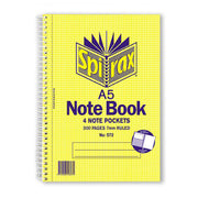 Spirax 3 Subject Side Opening A5 Notebook (Pack of 5)