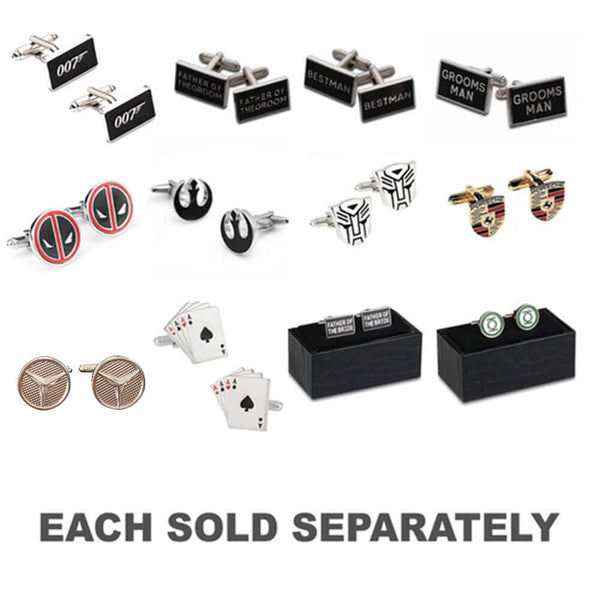 Manchetknapper med displayboks (sæt på 2)