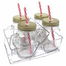 Avanti 4pc Mason Jar & Caddy Set