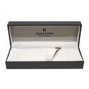 100 Brushed Chrome Cap/Black Trim Medium Fountain Pen