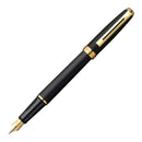 Prelude Black Matte/22ct guldbelagt pen