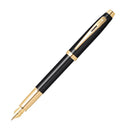 Sheaffer 100 sort lak m/ guld fountain pen