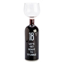 Tillykke med fødselsdagen vinflaske glas