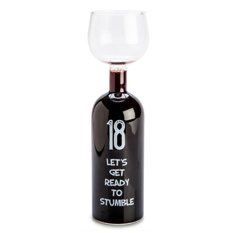 Tillykke med fødselsdagen vinflaske glas