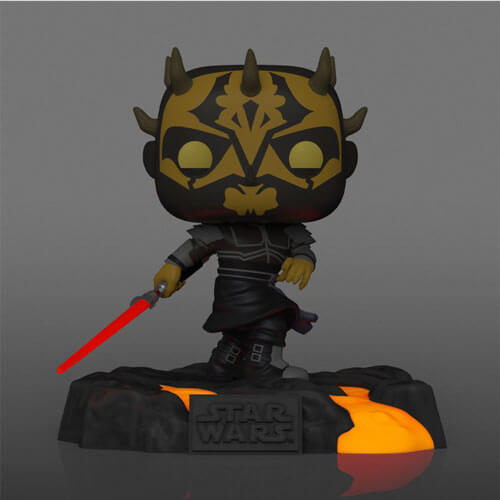 Star Wars Red Saber Series Savage Opress Glow US Ex Pop! Dlx