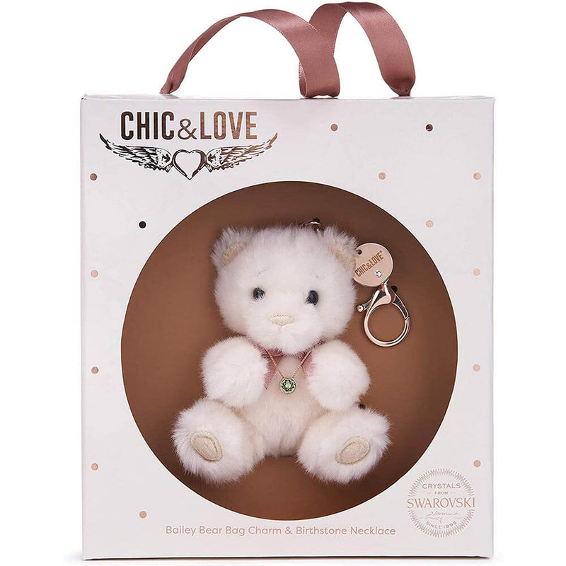 Chic & Love Bailey Bear Bag Charm og halskæde