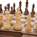 Dal Rossi Chess / Checkers / Backgammon Folding Walnut 16"