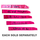 Hot Pink Flashing Sashes