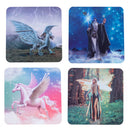  Untersetzer-Set, 4 Stück (10 x 10 cm)