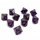 Chessex D10 Polyeder 10-teiliges gesprenkeltes Set