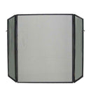 FireUp Heavy Duty 3 Fold Black Steel Fire Screen (79cm H)