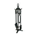 4 stykker sort brandværktøjssæt