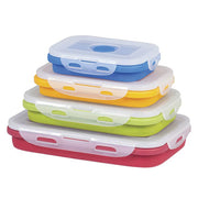 4 pcs. Set Collapsible Containers with Lid (400ml-1300ml)
