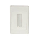 Brush Cable Entry Wall Plate (White)