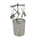 Lys karrusellignende indehaver med roterende klinger