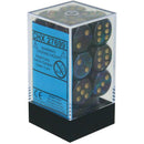 D6 terninger skinnende 16mm (12 terninger)