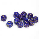 D6 terninger skinnende 16mm (12 terninger)