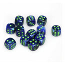 D6 terninger skinnende 16mm (12 terninger)