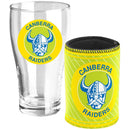 NRL Heritage Pint Glass &amp; Can Cooler Pack