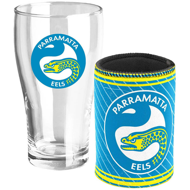 NRL Heritage Pint Glass &amp; Can Cooler Pack